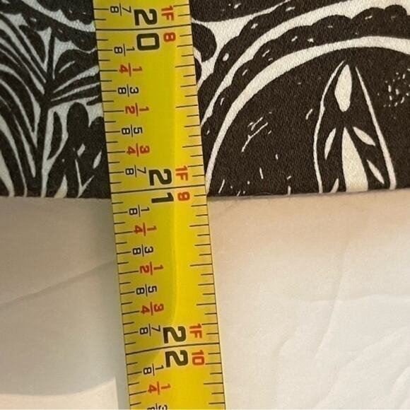 Saks Fifth Ave Brown & White Floral Cotton Cropped Blazer Jacket NWOT Size 14 - Picture 11 of 11